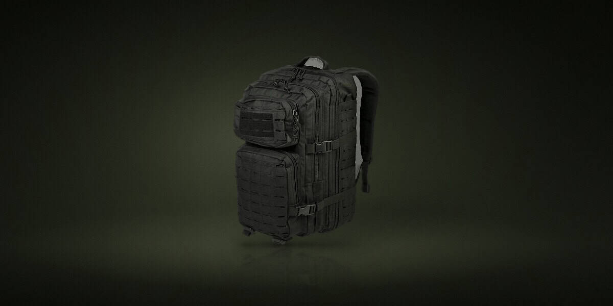 Foto de producto: Mochila Táctica Molle Corte Láser Mil-Tec Assault Backpack Lg 36l Negra