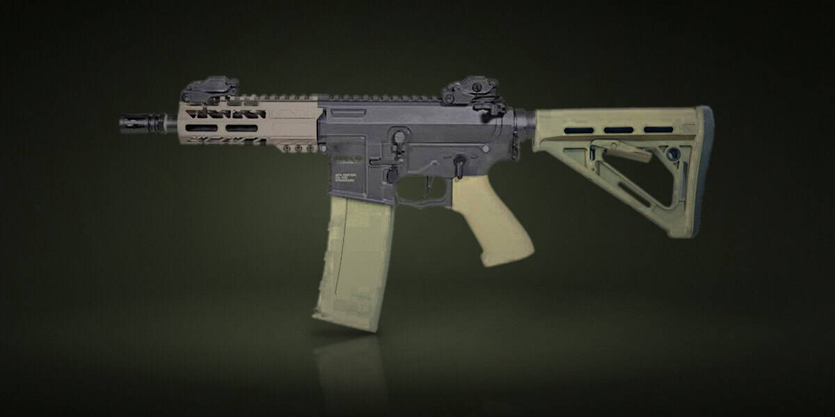 Foto de producto: Réplica AEG M4 Rossi Sentinel Omega Negra/Tan