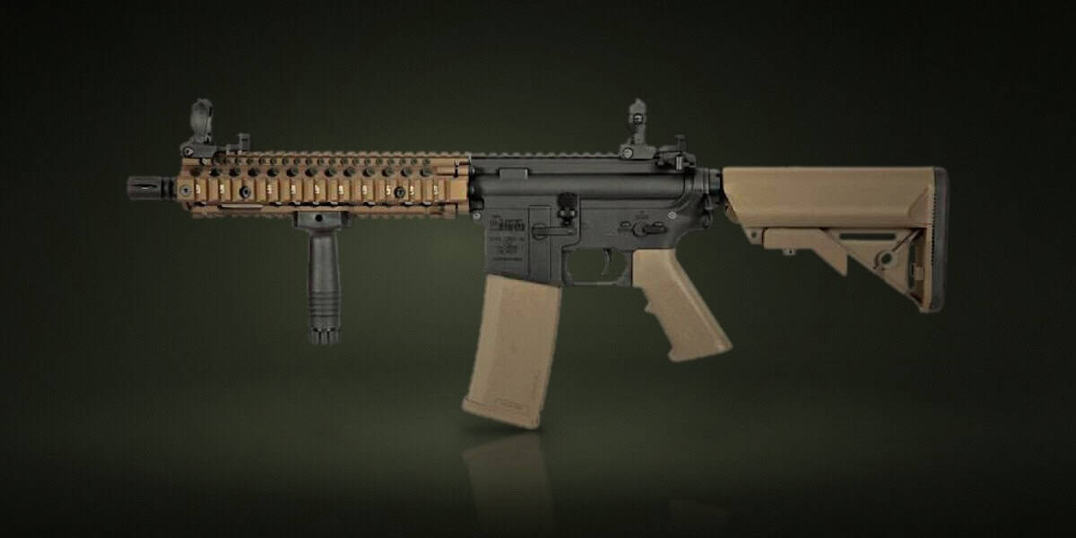 Foto de producto: Réplica AEG M4 Specna Arms Mk18 Daniel Defense SA-E19 Edge Hal2 ETU Chaos Bronze