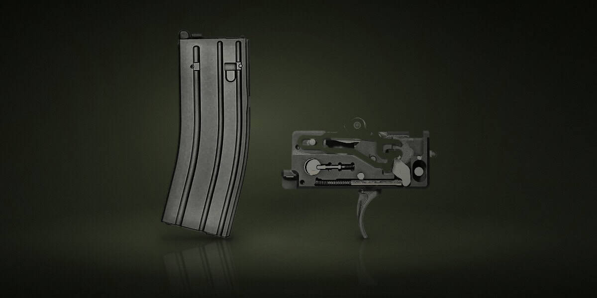 Productos: Cargador Réplica LOWCAP M4 GBB Double Eagle DMAG Std for Tokyo Marui MWS 35 BBS Negro, Interno Gatillo Completo Reforzado Unicorn Airsoft para Tokyo Marui M4A1 MWS/MTR-16 GBB