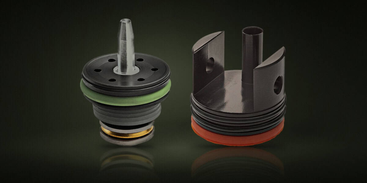 Productos: Interno Cabeza Pistón AEG FPS Tpaa Air Brake Polimero, Interno Cabeza Cilindro Ver.7 M14 FPS Tc14e Aluminio