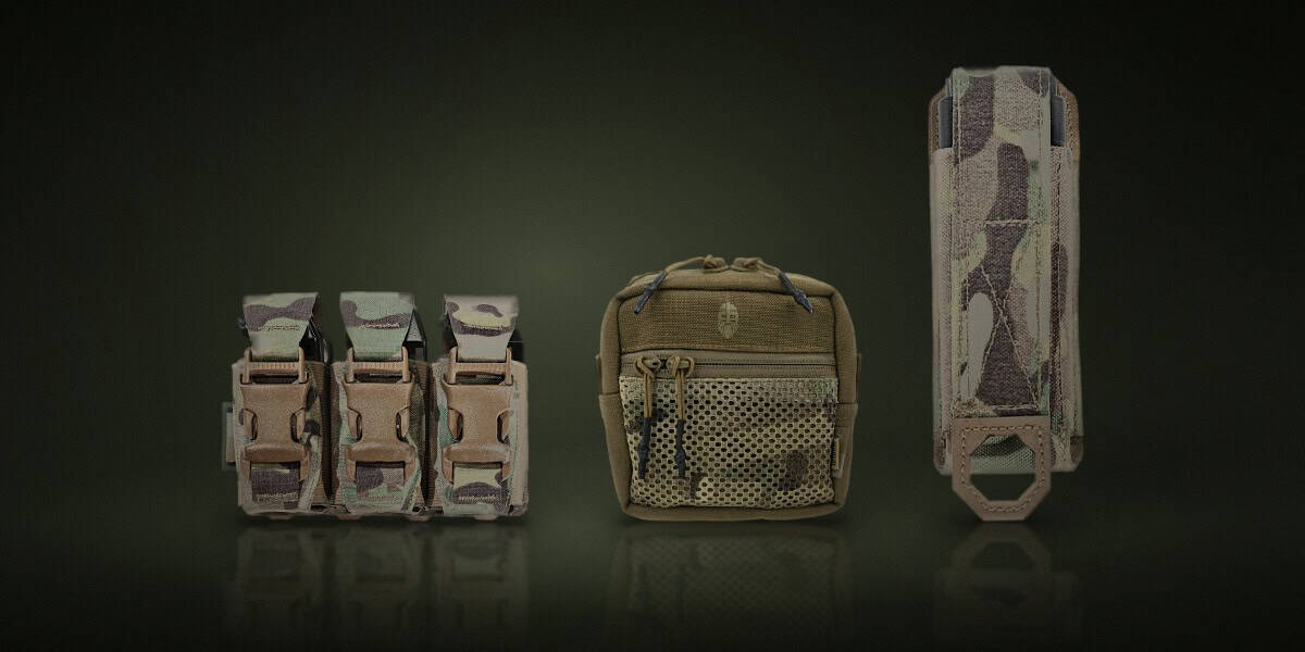 Productos: Pouch Portagranada 40mm Triple Flash Bang Warrior Assault Láser Cut Multicam, Pouch Multiusos Ragnar Valhalla System Snorri Pouch L Coyote/Multicam, Pouch Portaherramienta Warrior Assault Láser Cut Utility Tool Multicam