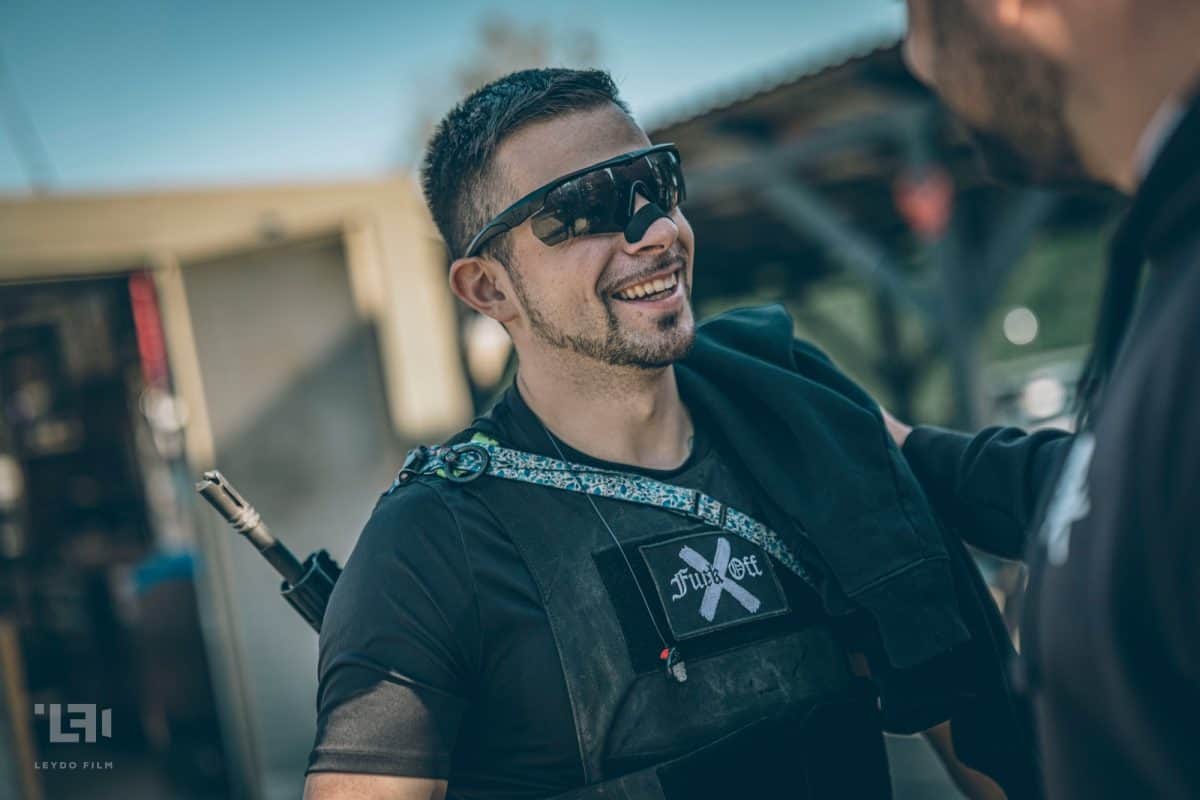 Aritz sonriendo en The Tactical Games