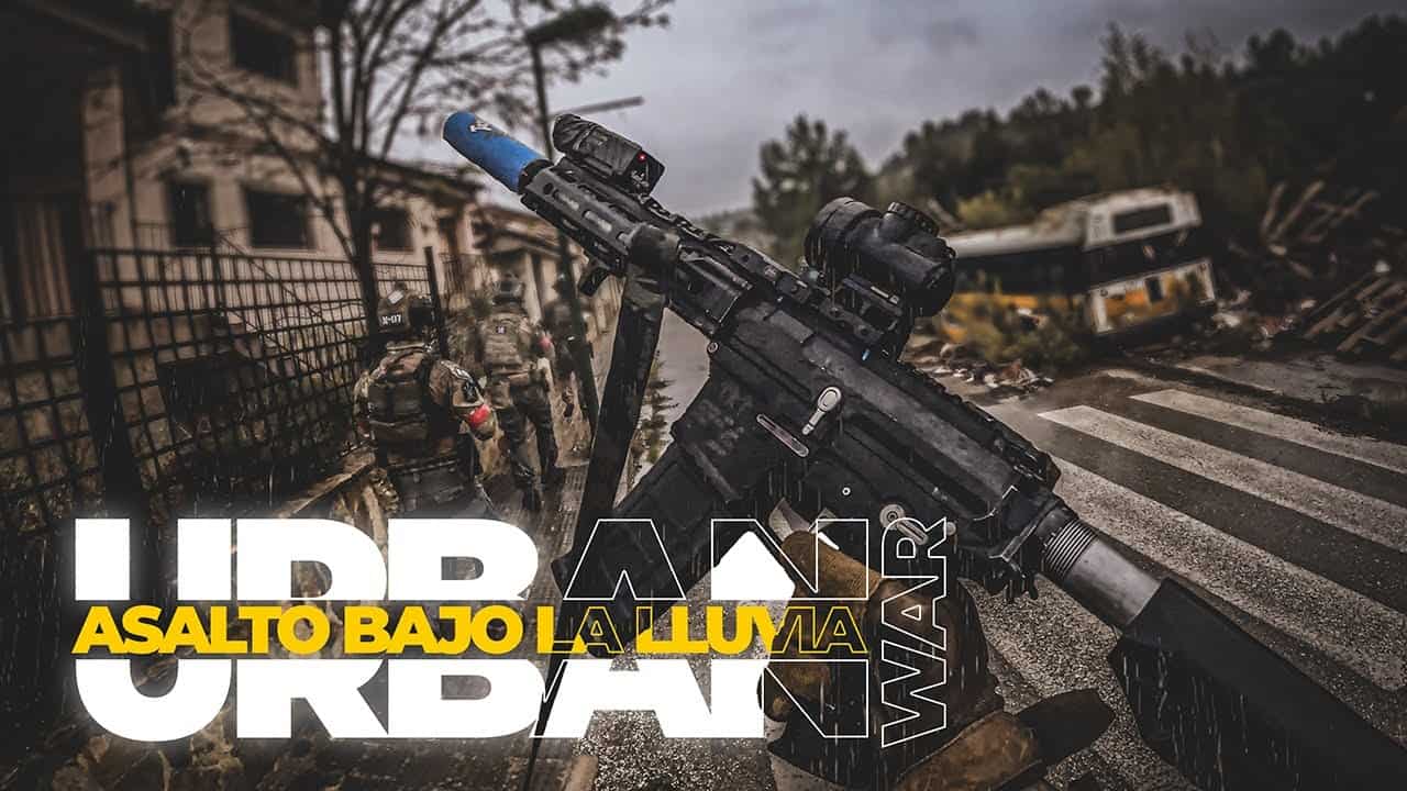 Partida de airsoft bajo la lluvia en Distrito 0, Valencia: miniatura del vídeo